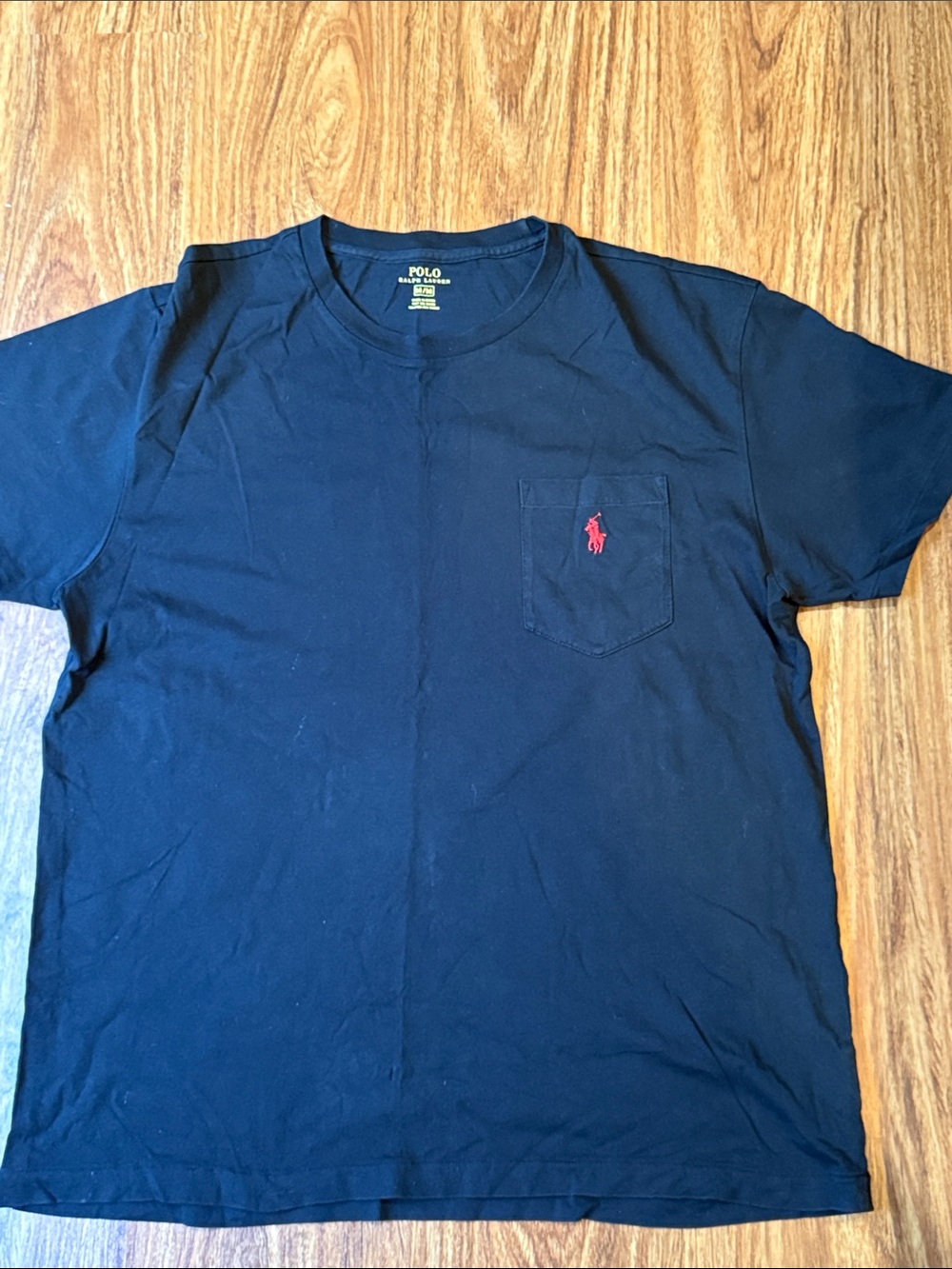 Polo by Ralph Lauren black Short Sleeve Pocket Tee Size Medium